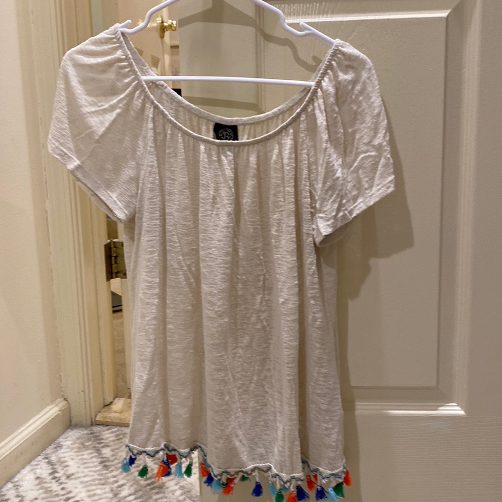 Boho top with fringe detail